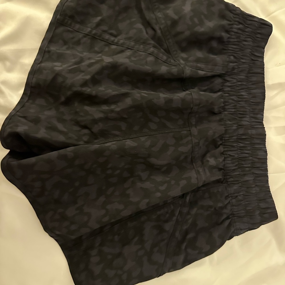 Lululemon Tracker Shorts, Black Cheetah Print